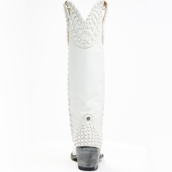 DOUBLE D RANCH BY OLD GRINGO BRIDAL PEARL WESTERN BRIDAL BOOTS - SNIP TOE SZ 10 - Picture 5 of 8